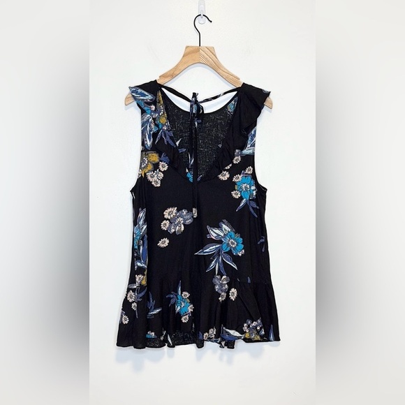 Free People Summer in Tulum Sleeveless Floral Printed Tunic , sz medium - Picture 5 of 10